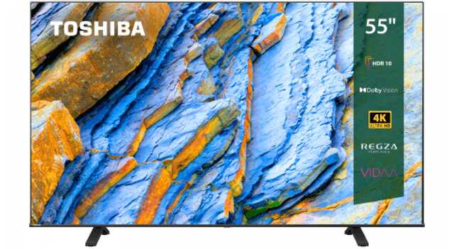 ტელევიზორები TOSHIBA 65C350LE 4K UHD (3840 x 2160) 65 Inch (165 სმ) VA LED ვერცხლისფერი SMART